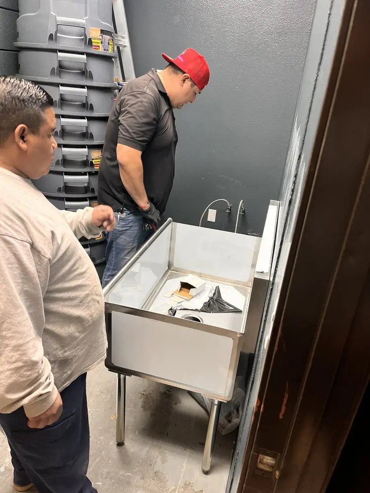 Commercial plumbing and sink installation in Westfork